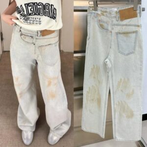 Asymmetrical jeans
