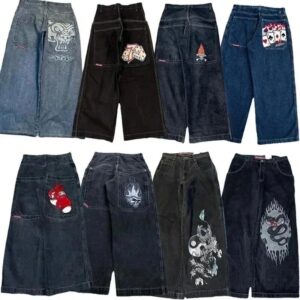 Printed jeans